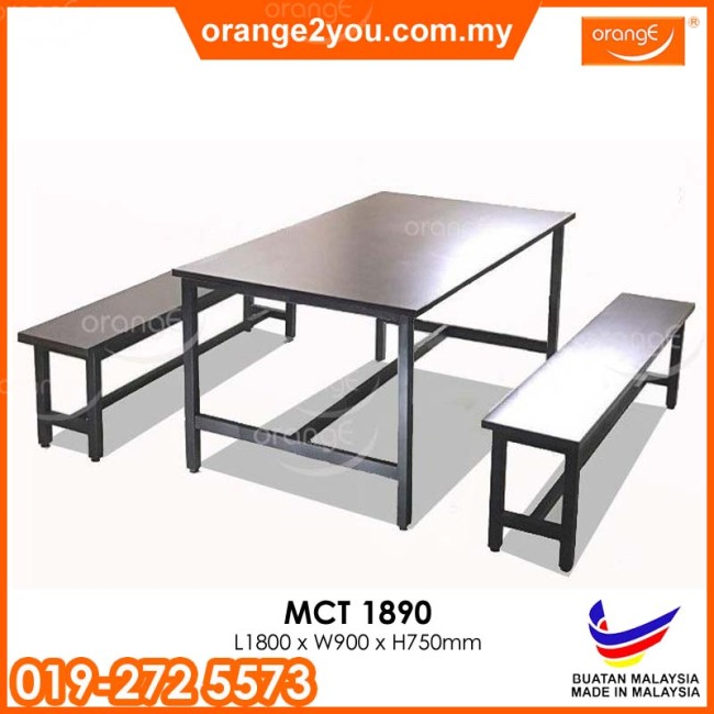 MCCT 1890 - 6 Seater Canteen Table & Bench